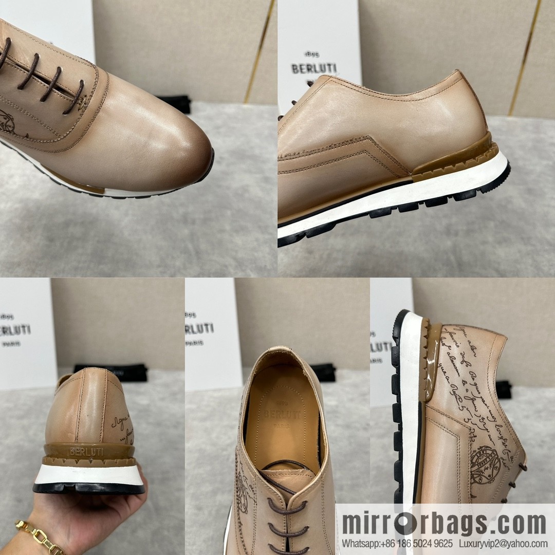 Berlut Bruti, Upgraded Third Generation Private Model Outsole Fast Track Leather Sneakers