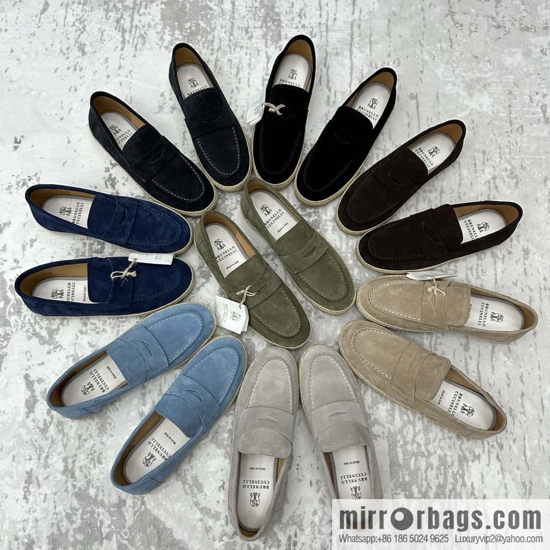 ππBC's new products are on the shelves Brunello Cucinell * straw casual loafers