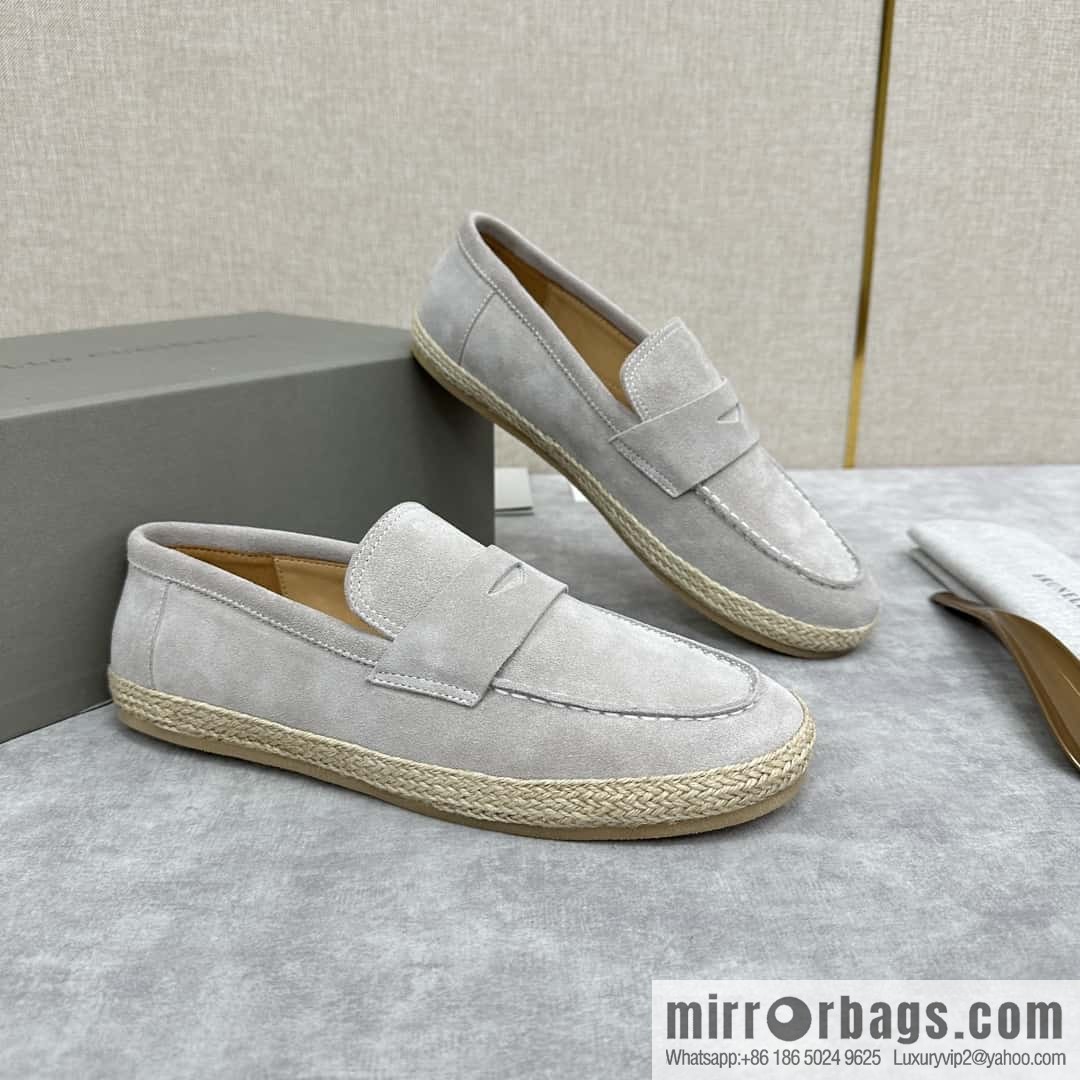 ππBC's new products are on the shelves Brunello Cucinell * straw casual loafers