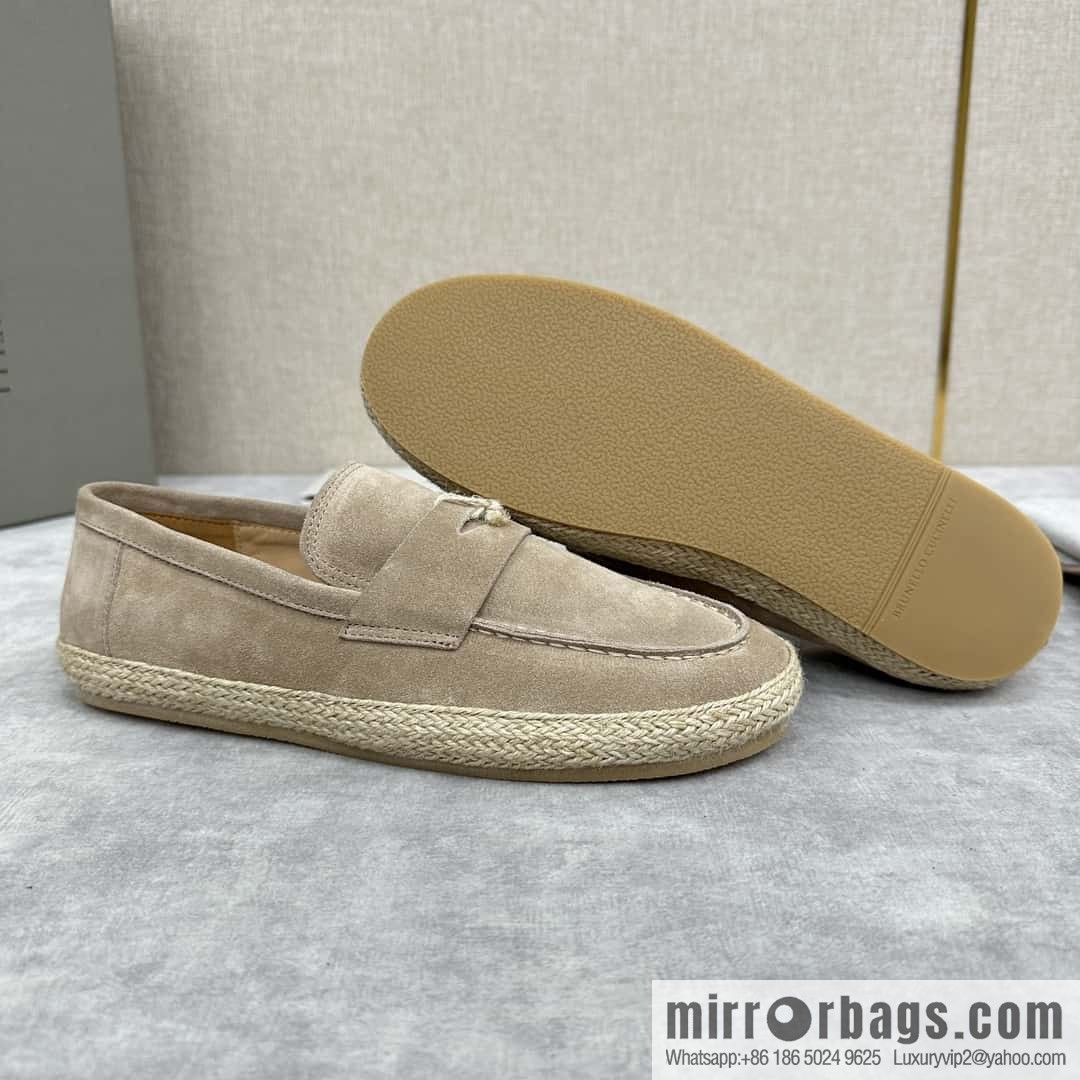 ππBC's new products are on the shelves Brunello Cucinell * straw casual loafers