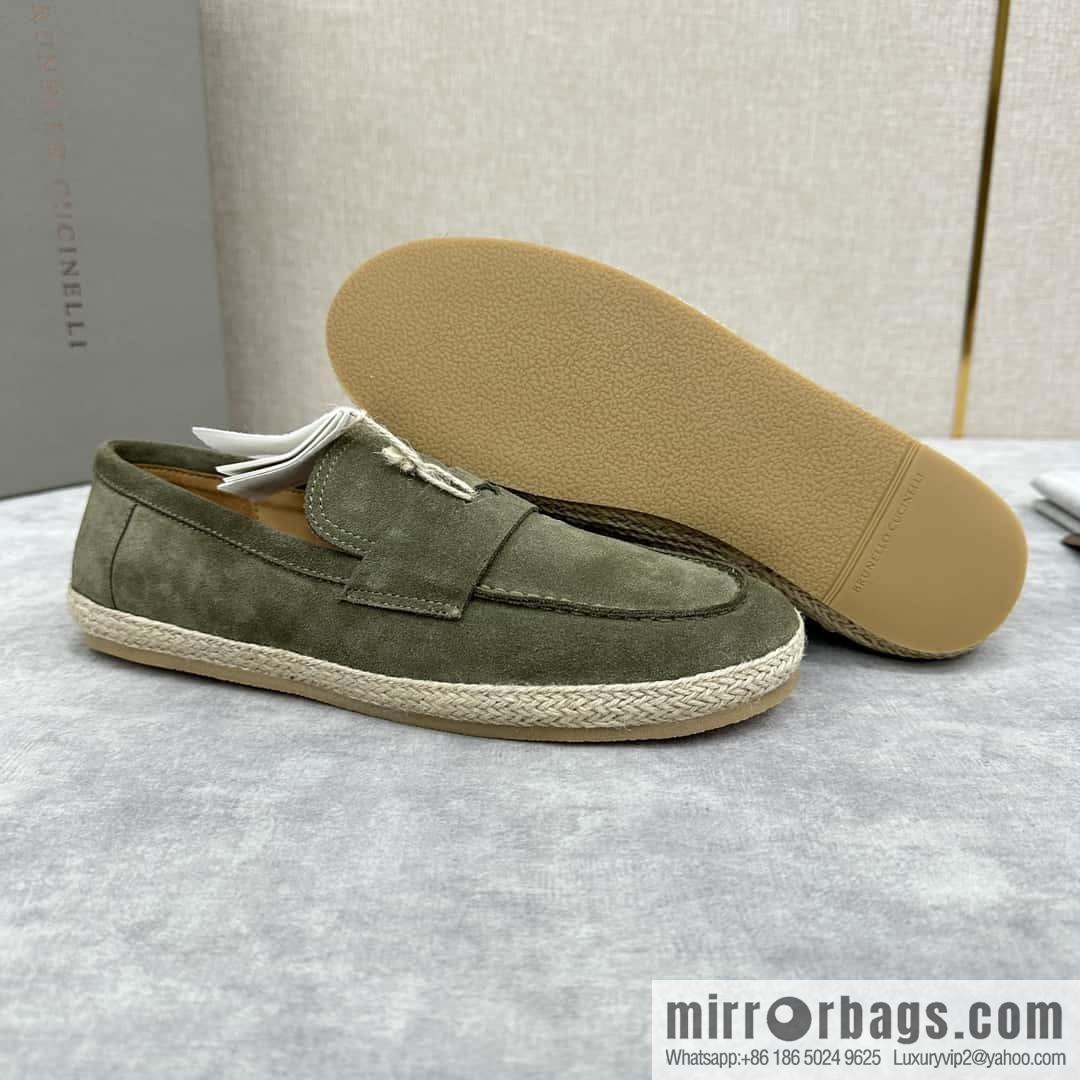 ππBC's new products are on the shelves Brunello Cucinell * straw casual loafers