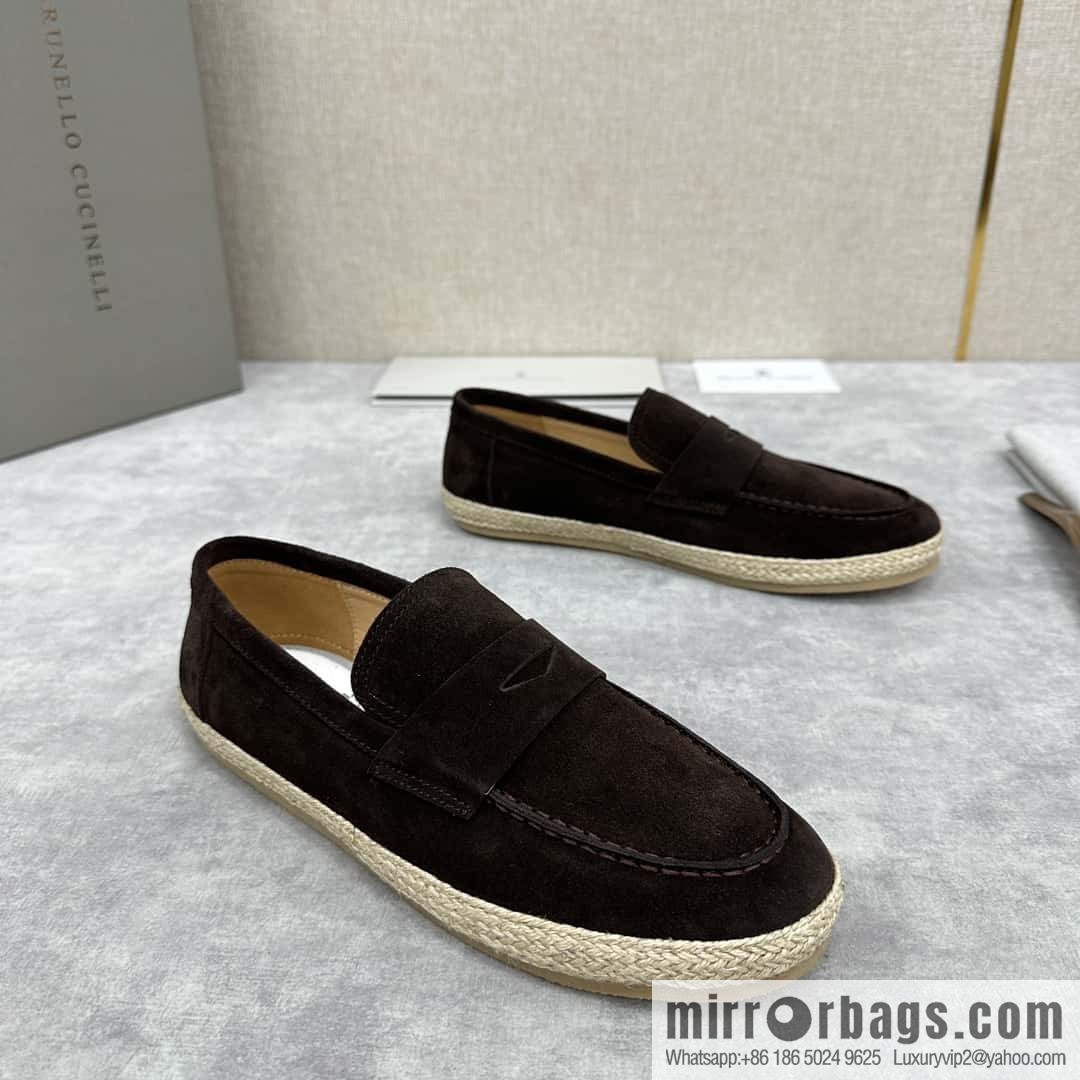 ππBC's new products are on the shelves Brunello Cucinell * straw casual loafers