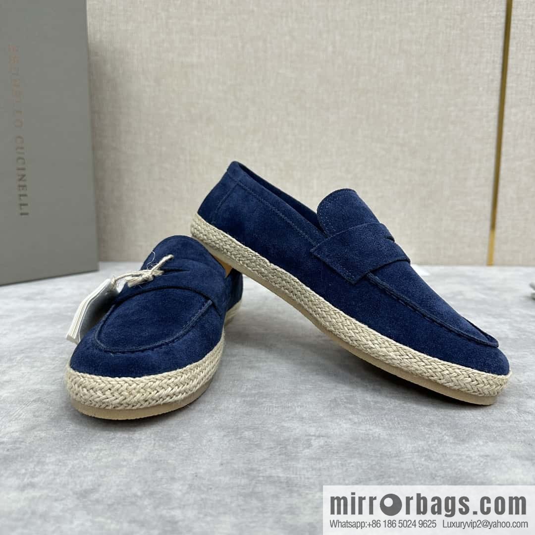 ππBC's new products are on the shelves Brunello Cucinell * straw casual loafers