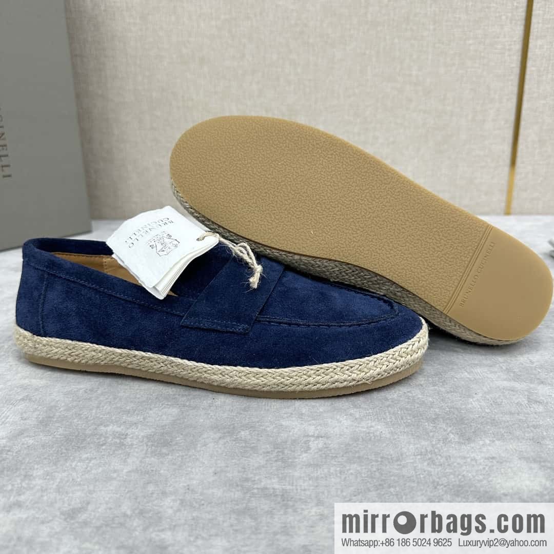 ππBC's new products are on the shelves Brunello Cucinell * straw casual loafers