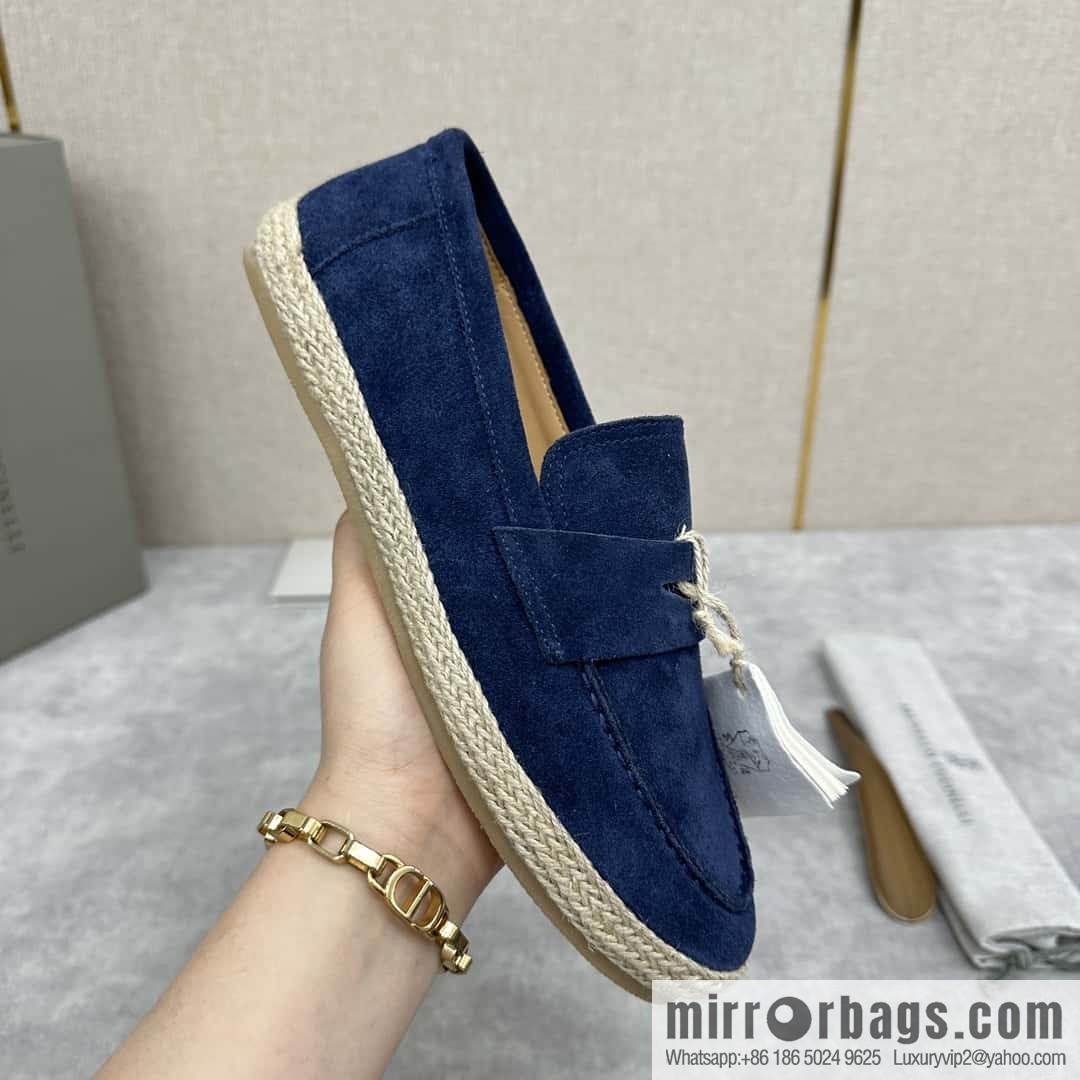 ππBC's new products are on the shelves Brunello Cucinell * straw casual loafers