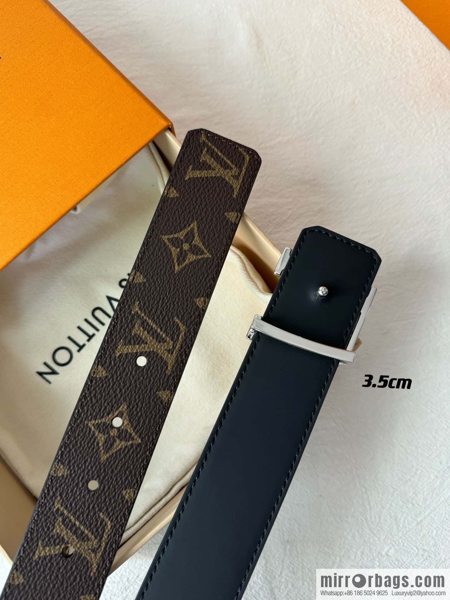 Lv micro-standard double-sided belt 3.5cm