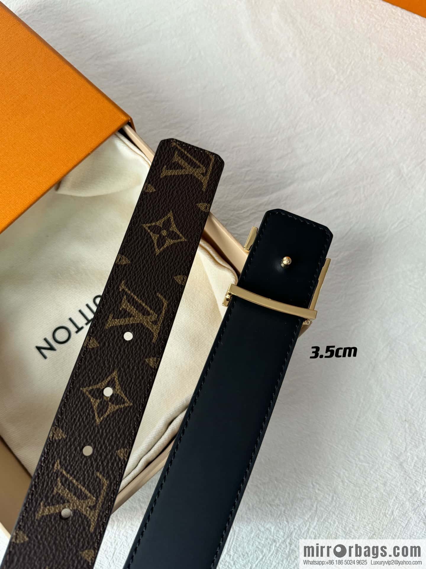Lv micro-standard double-sided belt 3.5cm