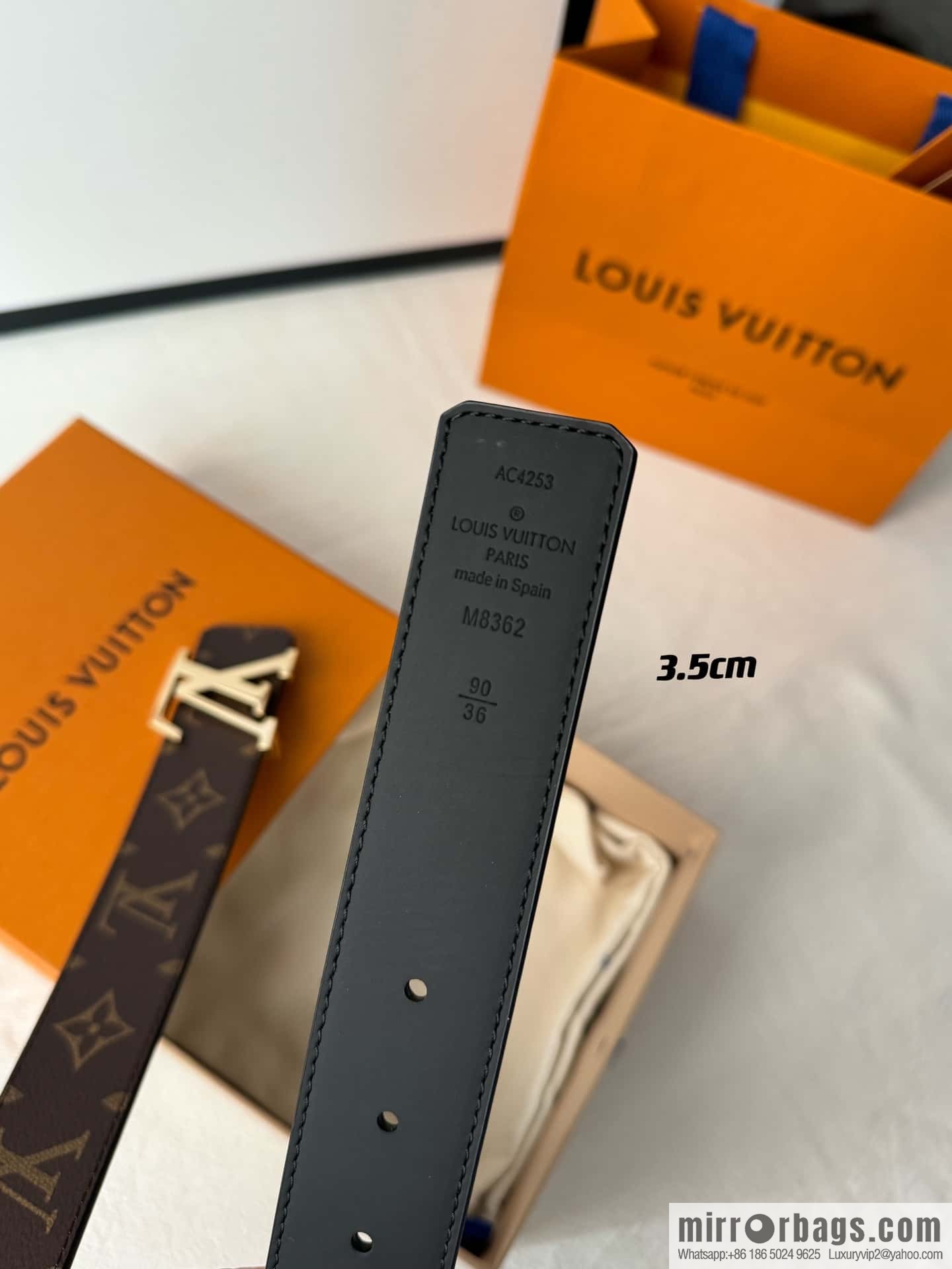 Lv micro-standard double-sided belt 3.5cm