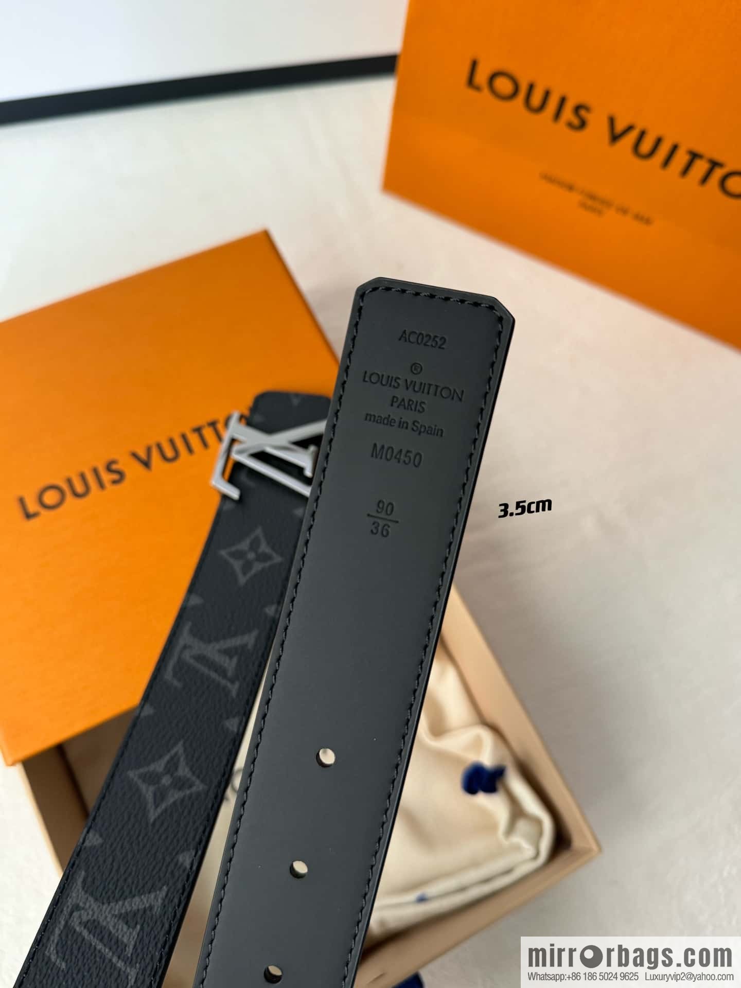 Lv micro-standard double-sided belt 3.5cm