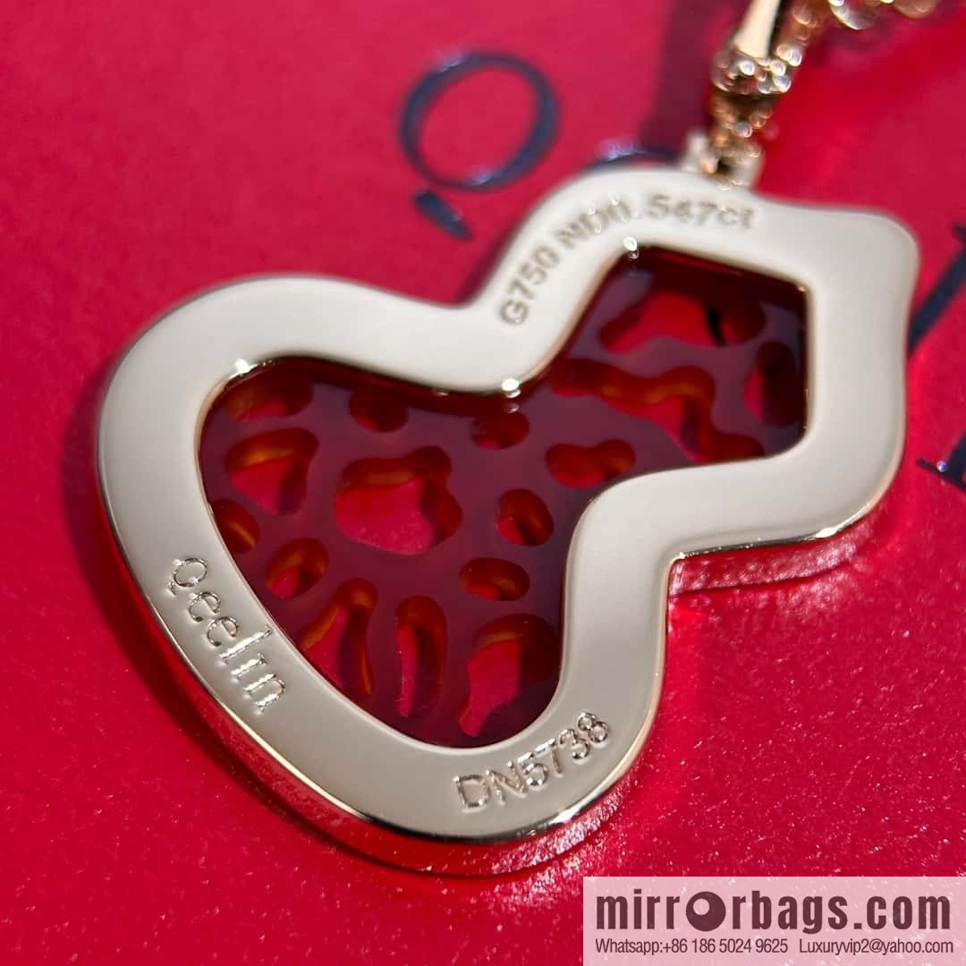 ❗️New ❗️ ☀️ original order ☀️ Qeelin unicorn medium agate lace gourd necklace ☀️