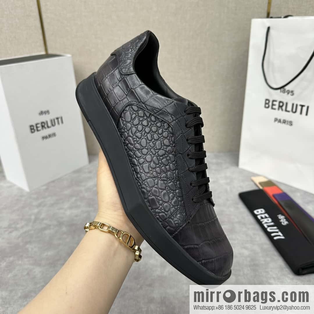 ๐๐Berlut Bruti, Geometric Styling Board Shoes Strike Stellar Casual Shoes Sneakers