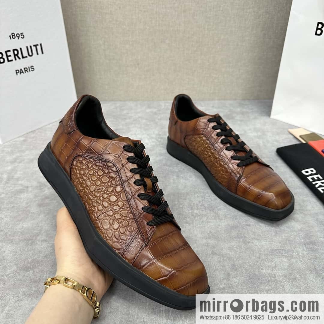๐๐Berlut Bruti, Geometric Styling Board Shoes Strike Stellar Casual Shoes Sneakers