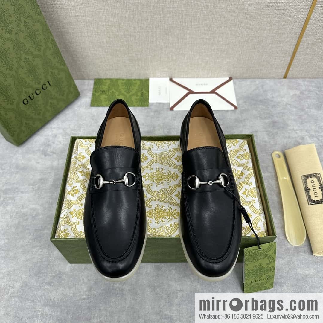ππ G's new Gucc * Gu-Chi, horse buckle men's loafers, loafers
