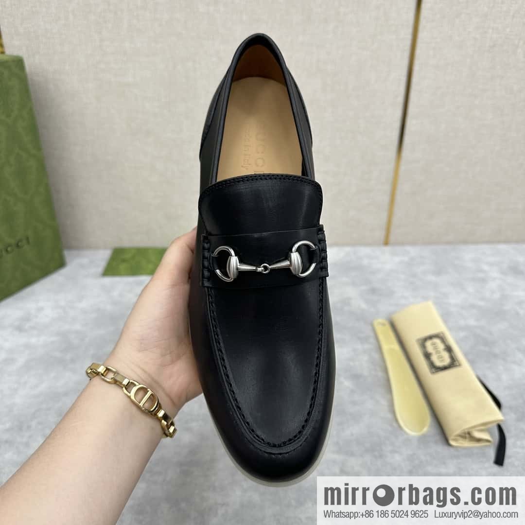 ππ G's new Gucc * Gu-Chi, horse buckle men's loafers, loafers