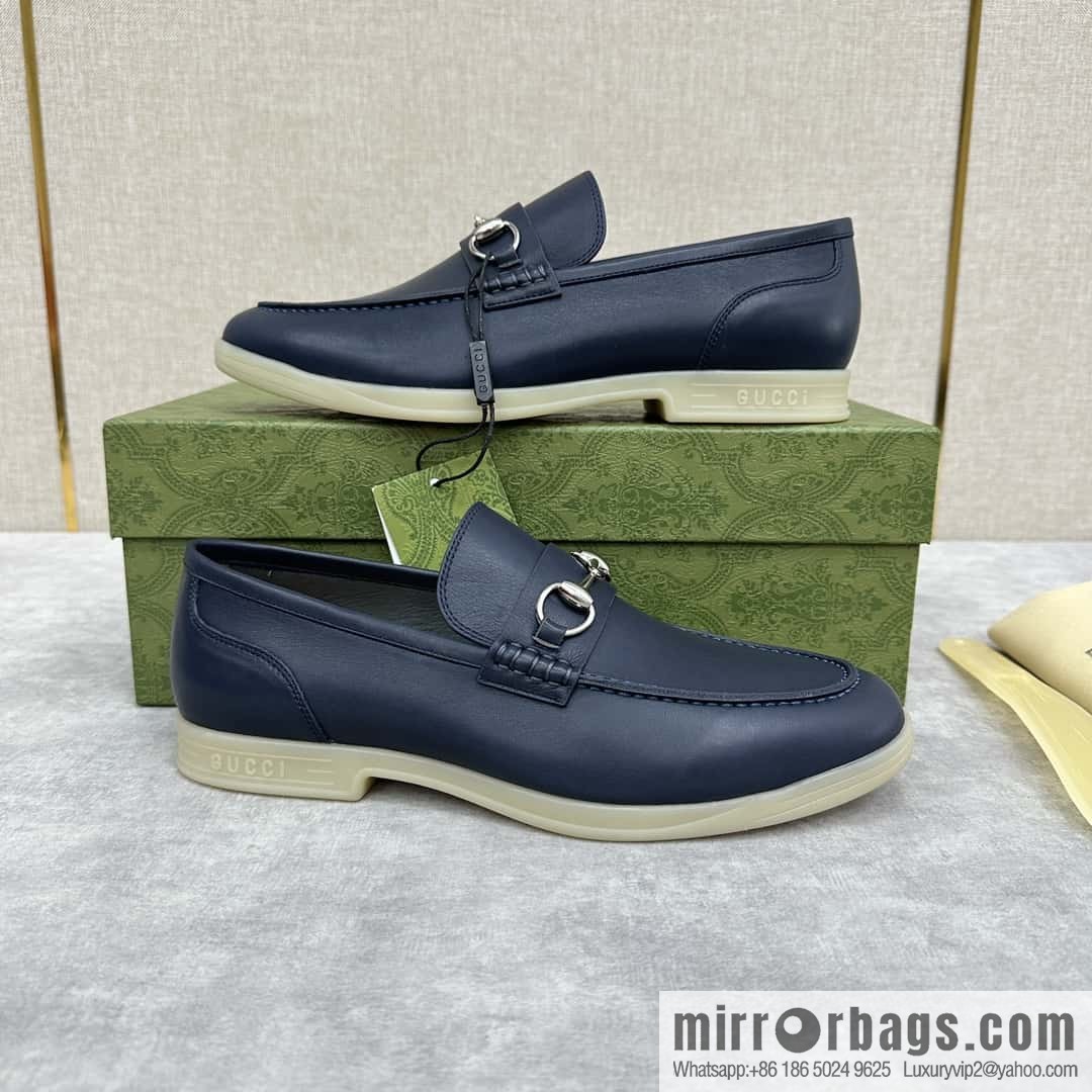ππ G's new Gucc * Gu-Chi, horse buckle men's loafers, loafers