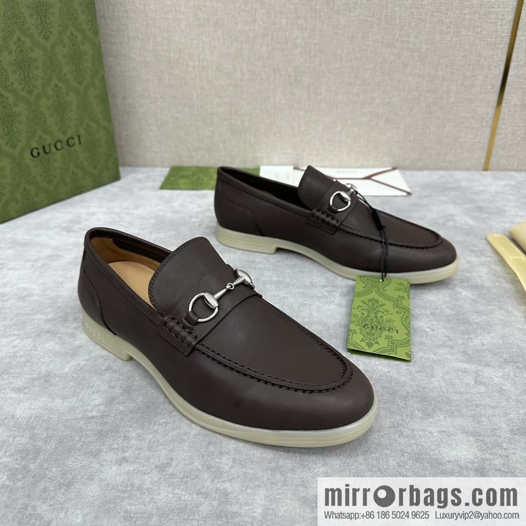 ππ G's new Gucc * Gu-Chi, horse buckle men's loafers, loafers