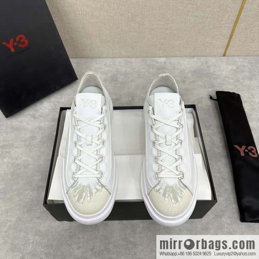 ππY-3 new products, casual shoes board shoes, old man Yamamoto-Yoji graffiti toe lace-up versatile style platform men's board shoes