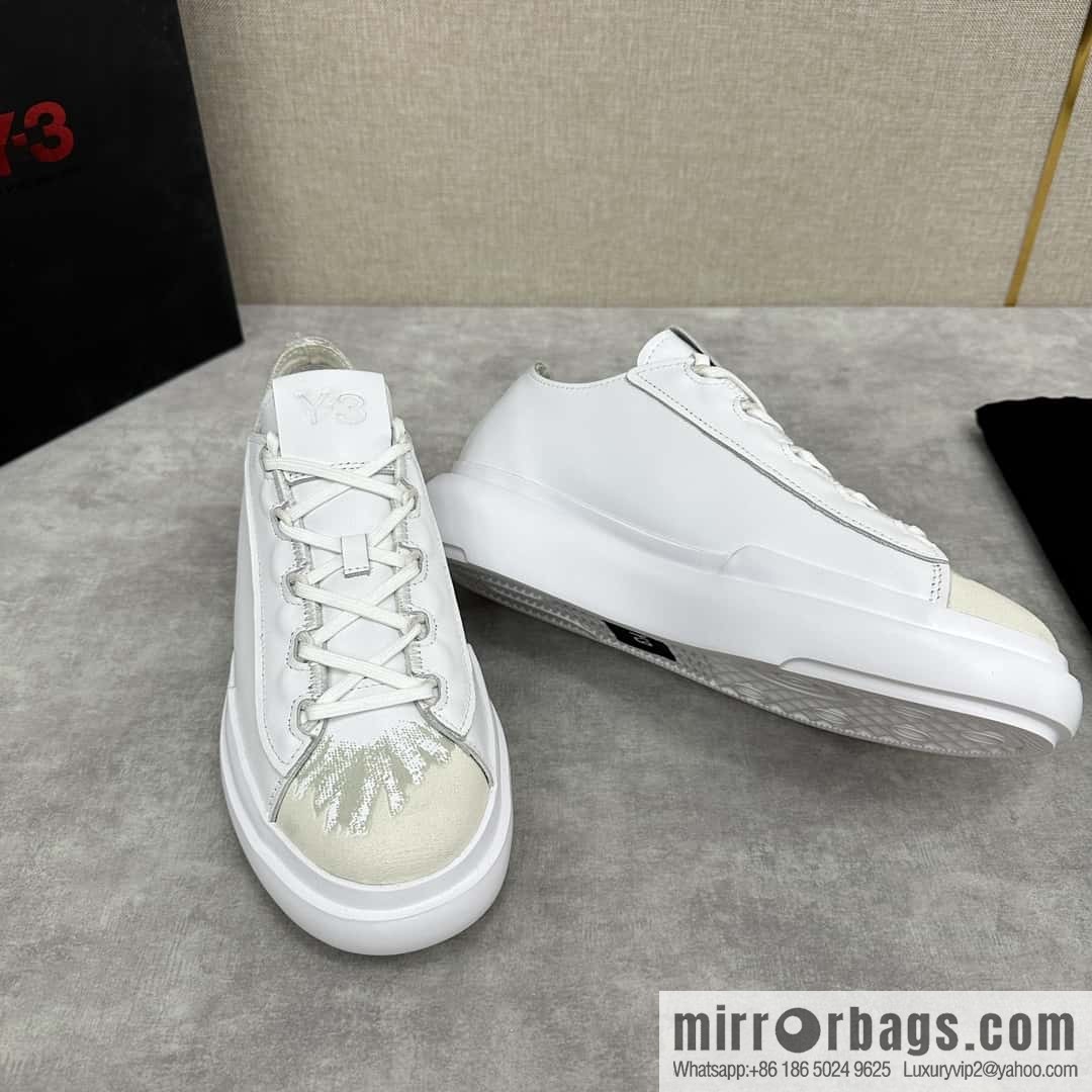 ππY-3 new products, casual shoes board shoes, old man Yamamoto-Yoji graffiti toe lace-up versatile style platform men's board shoes