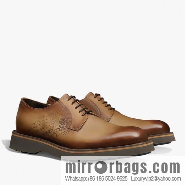 π π BERLUT New Alessio leather oxfords, men's platform shoes