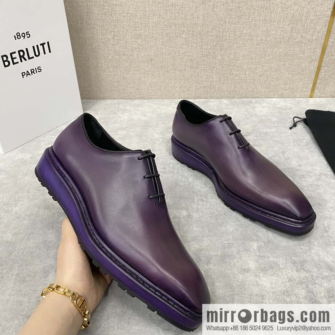 ππBERLUT ALTO Oxford shoes, men's dress π leather shoes