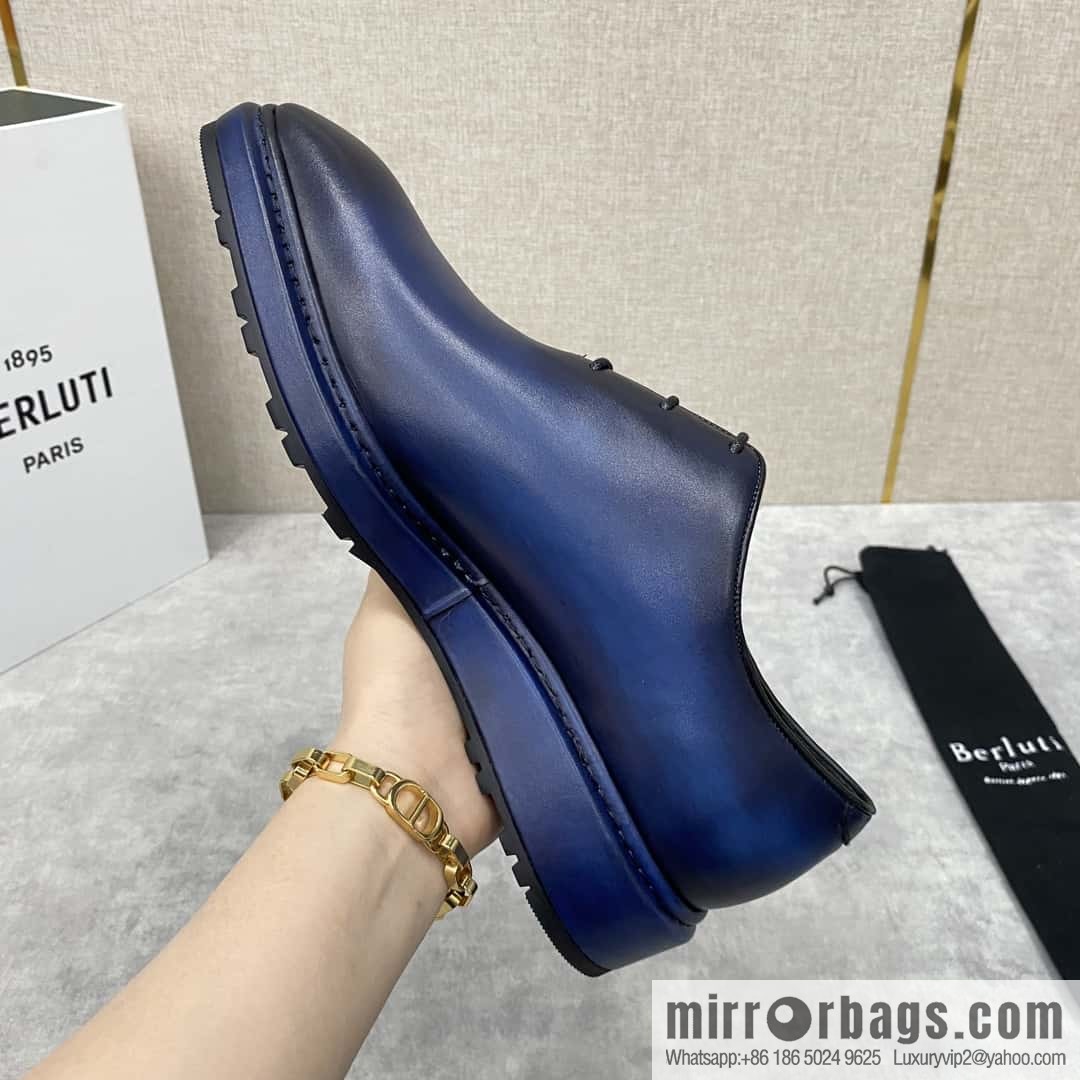 ๐๐BERLUT ALTO Oxford shoes, men's dress ๐ leather shoes