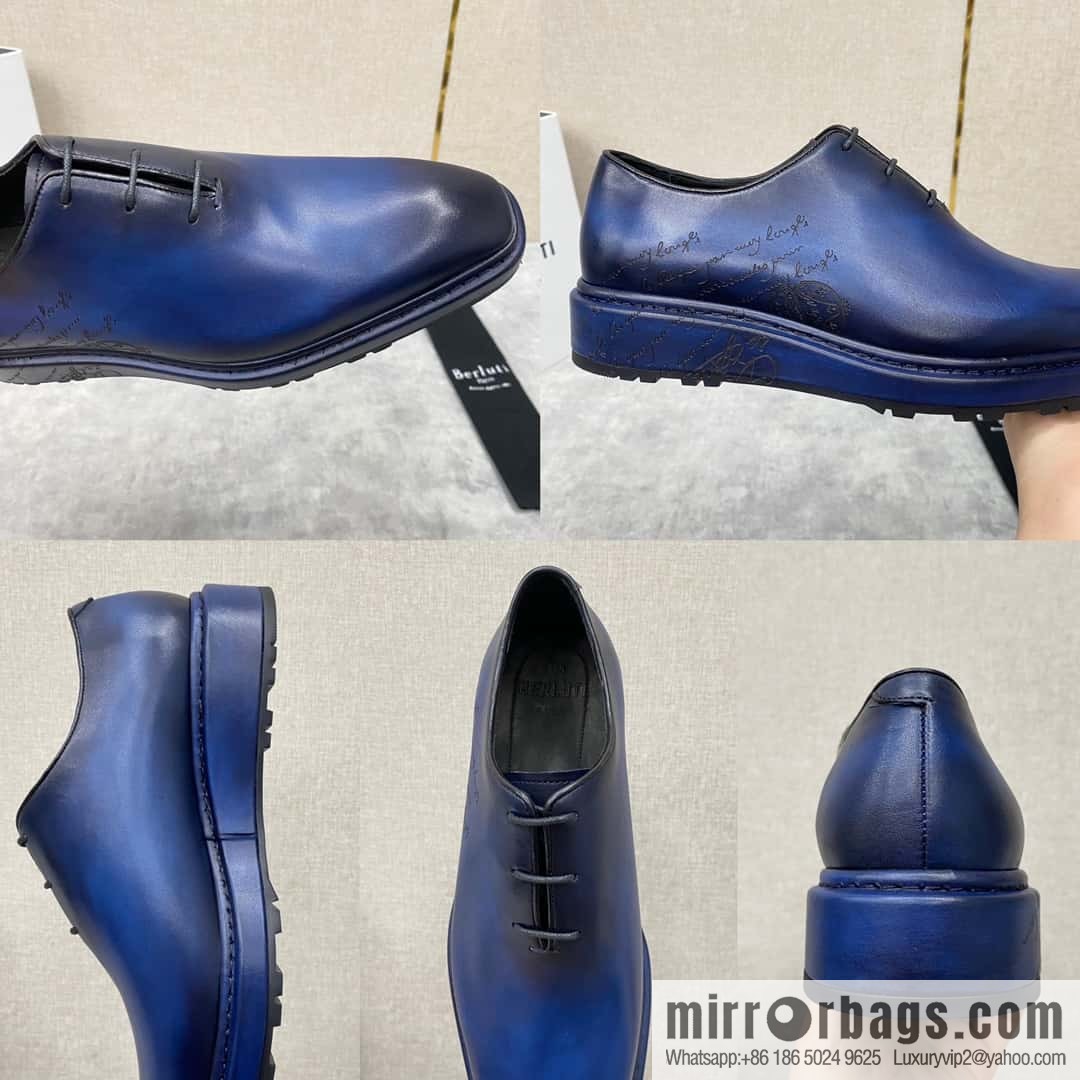 ๐๐BERLUT ALTO Oxford shoes, men's dress ๐ leather shoes