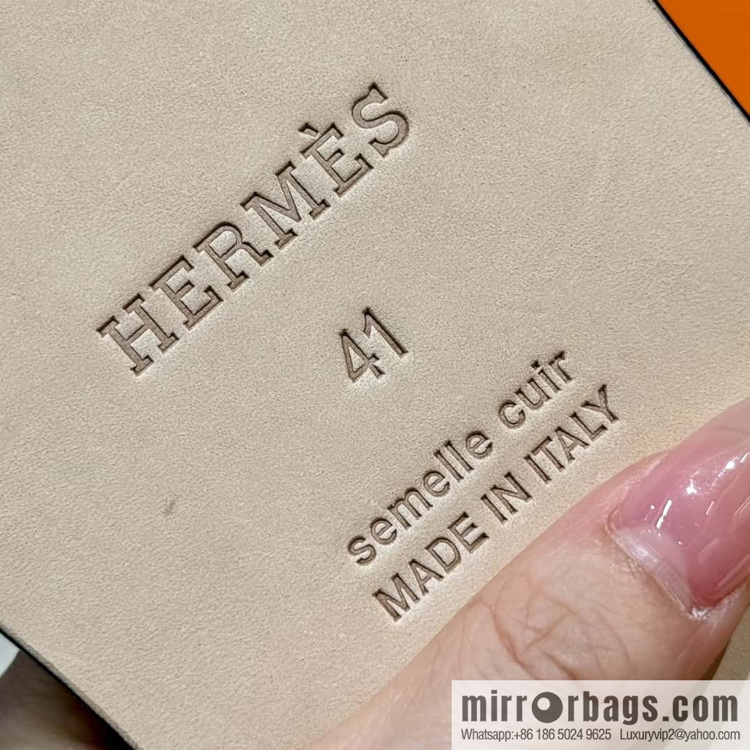 HERMES 182 -Lzmir Men's slippers, black/89/Black/with orange alligator/alligator🐊