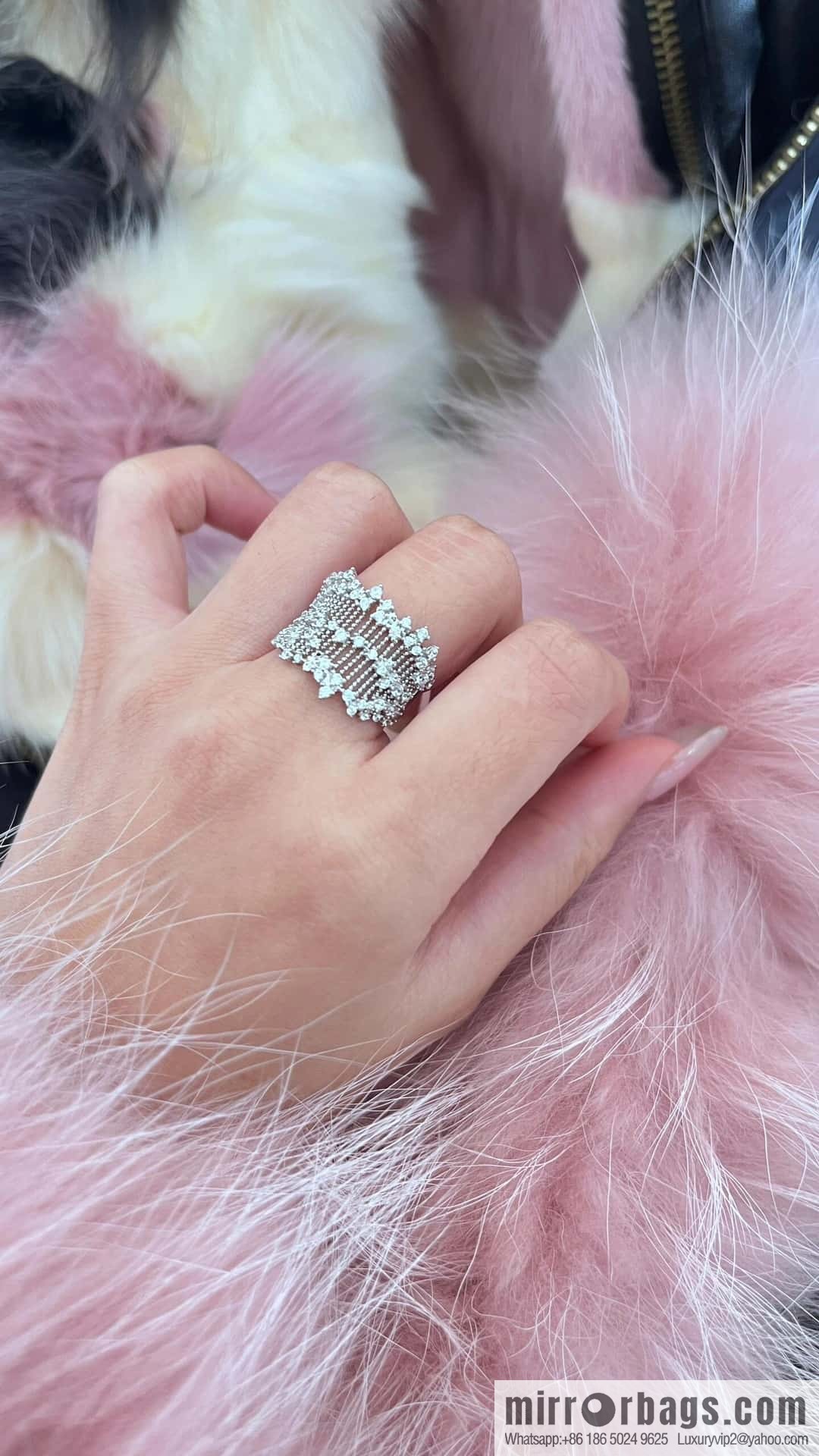 New ☑️ TIFFANY & Co. Full Diamond String Ring