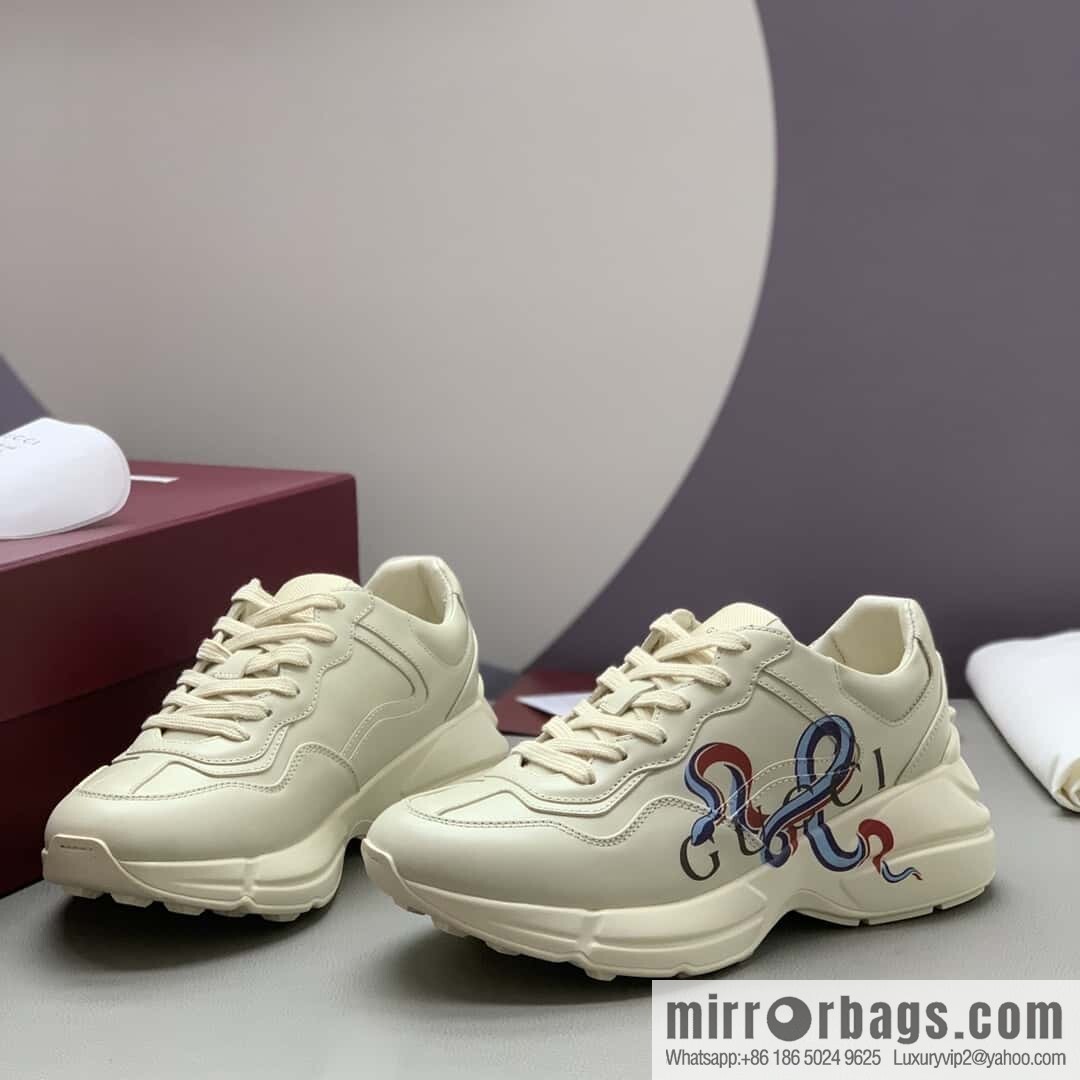 GUCCI 🔥 [New G Home High Version] Men's and Women's Retro Sneakers