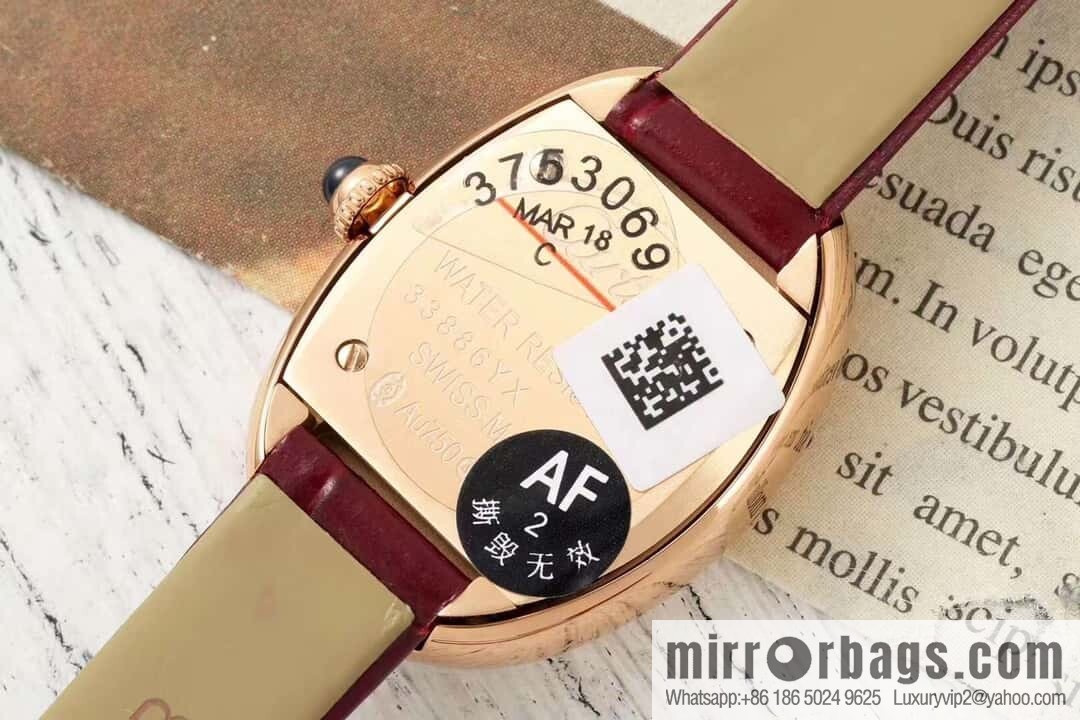 AF-Cartier Baignoire Bath Series Swiss Quartz Movement BAIGNOIRE DE CARTIER Watch