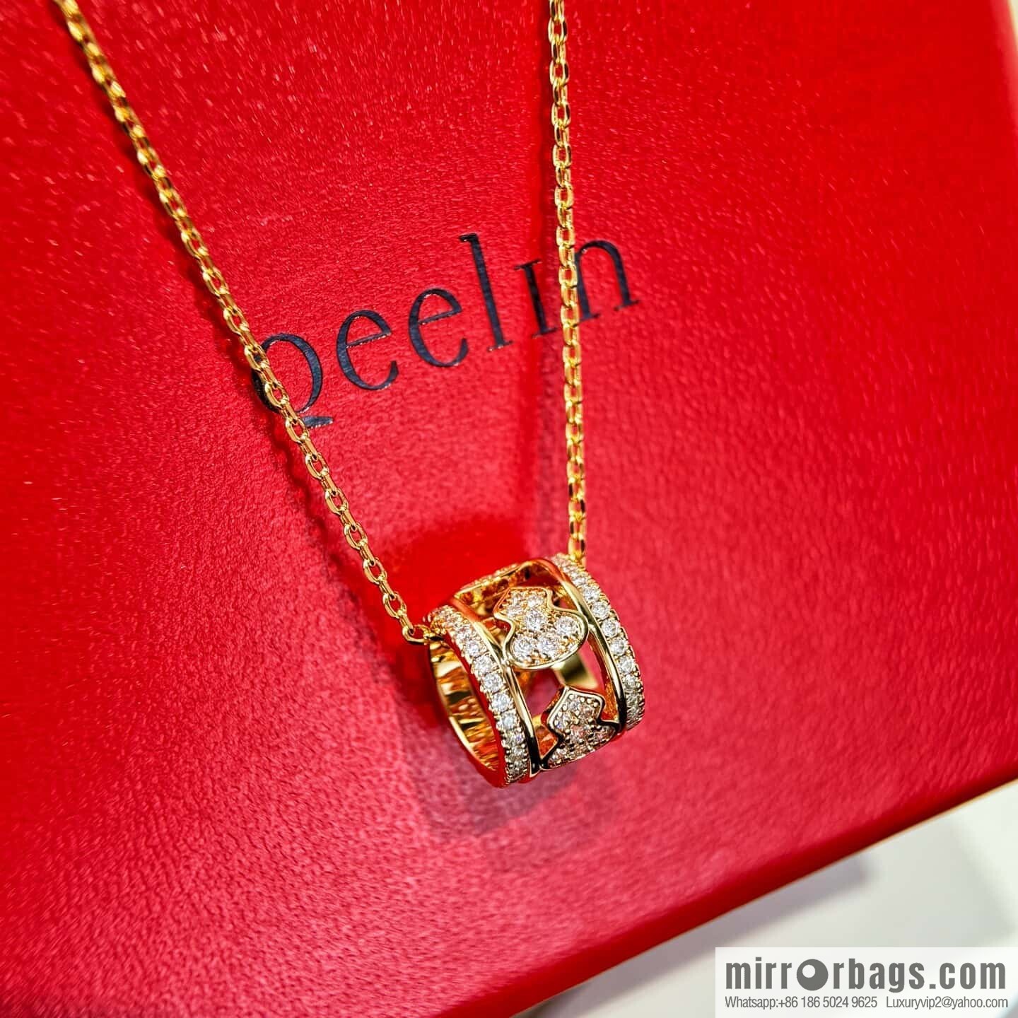 ❗️New ❗️ ☀️ Qeelin Petite Wulu Circle Gourd Necklace ☀️