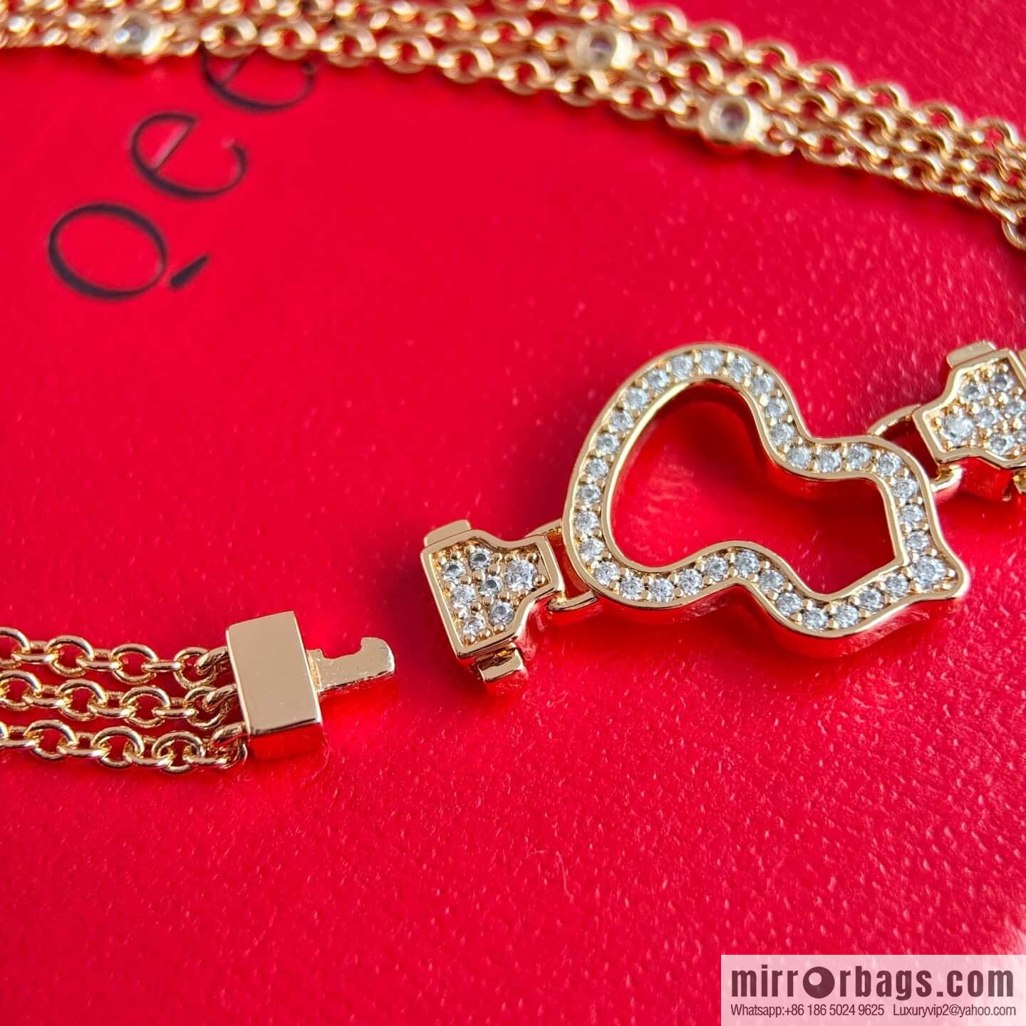 ❗️New ❗️ ☀️ Qeelin Petite Wulu Hollow Gourd Three-layer Bracelet ☀️