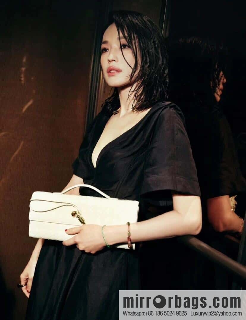 BV Andiamond Clutch 741511 White