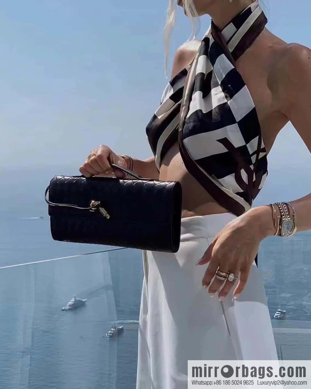 BV Andiamond clutch 741511 black