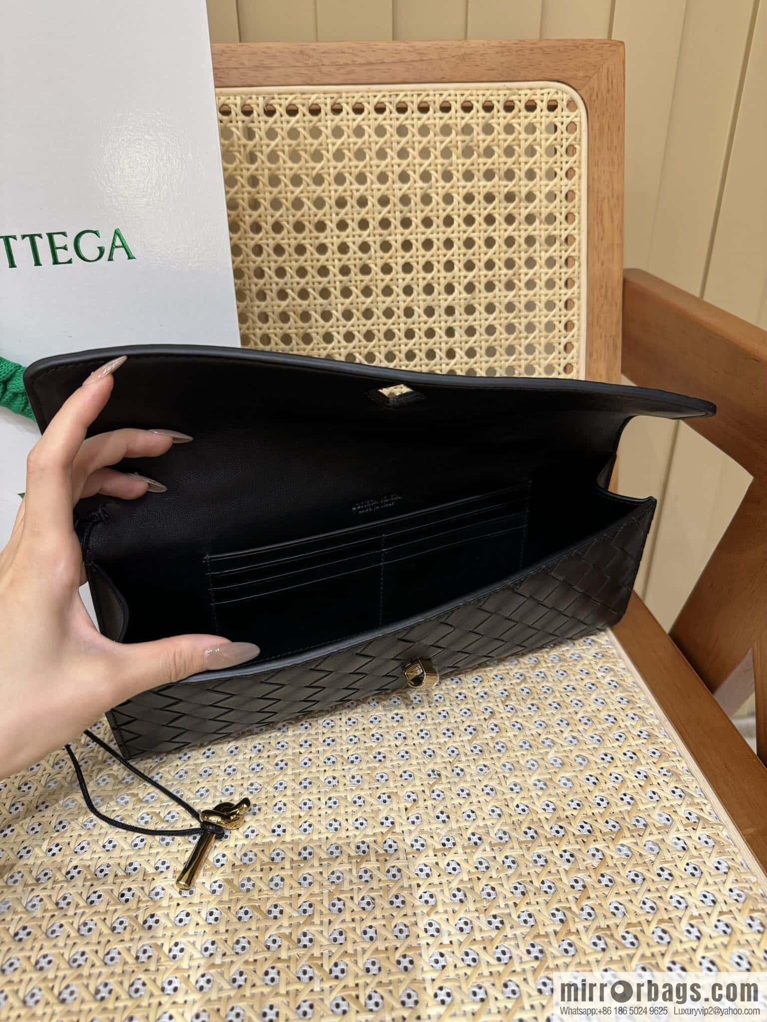 BV Andiamond clutch 741511 black