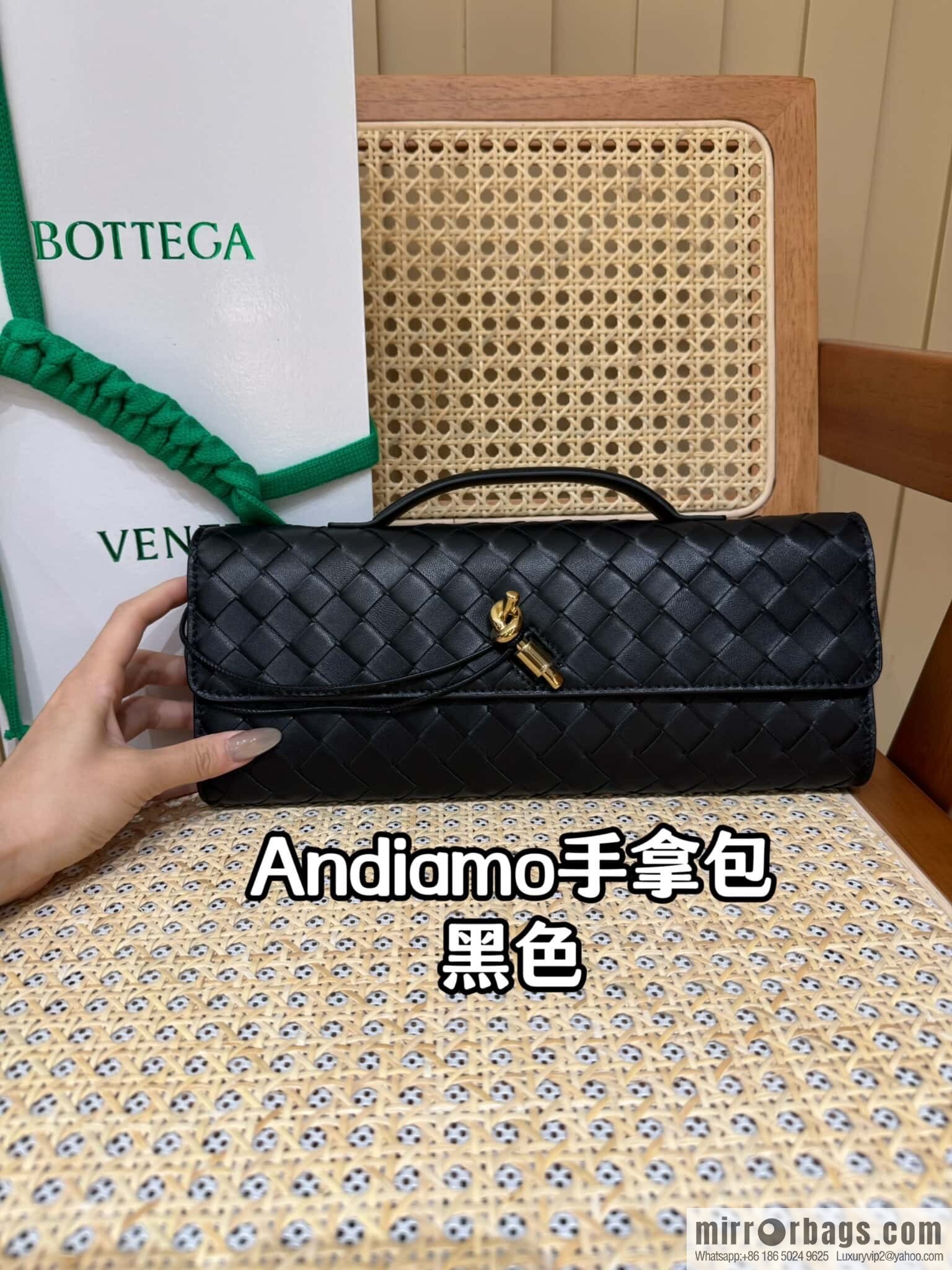 BV Andiamond clutch 741511 black