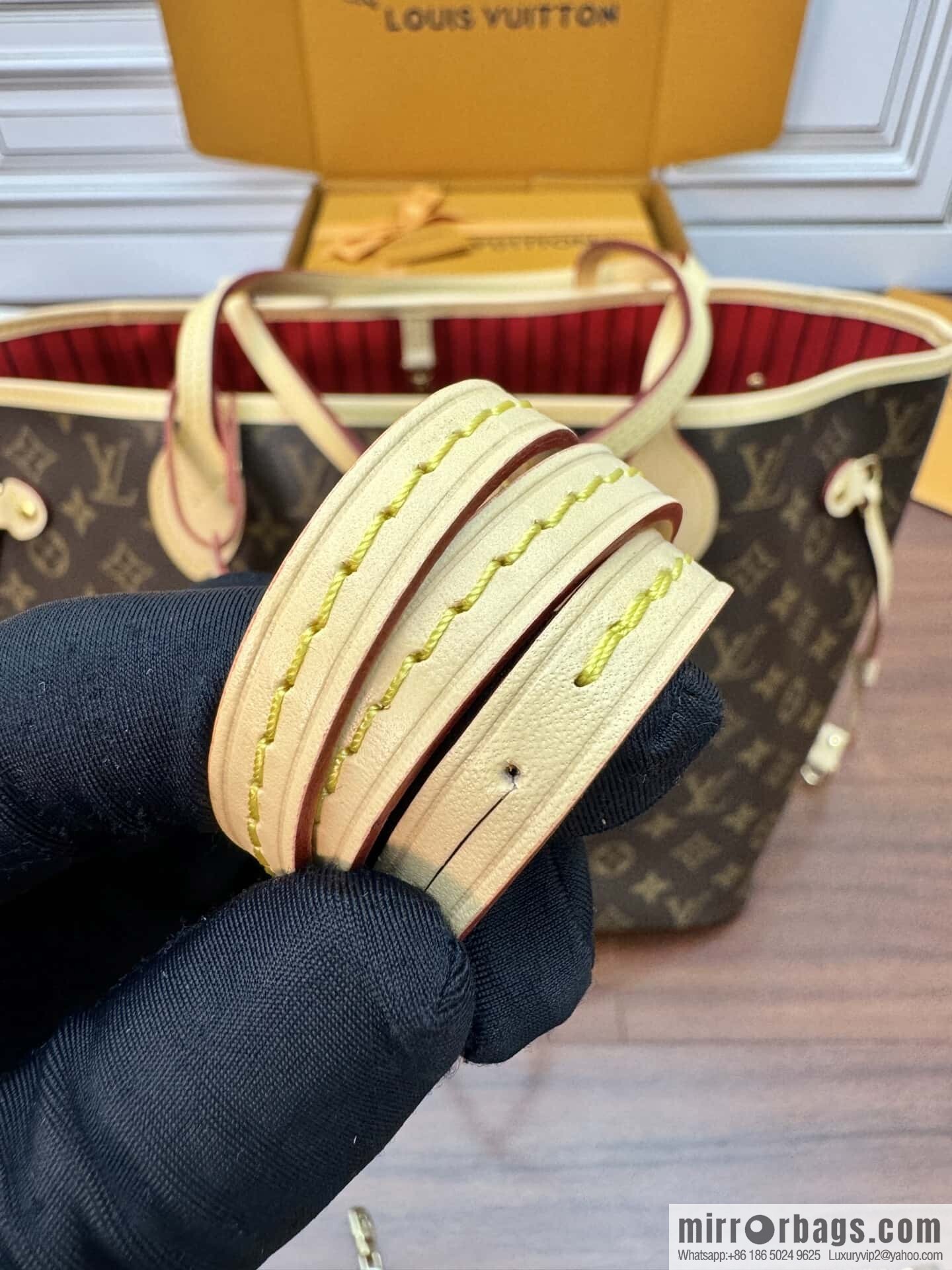 LV M46987 CUSTOMIZABLE Neverfull MM