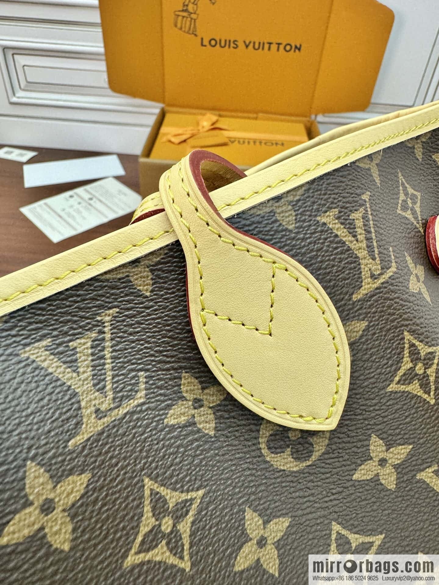 LV M46987 CUSTOMIZABLE Neverfull MM