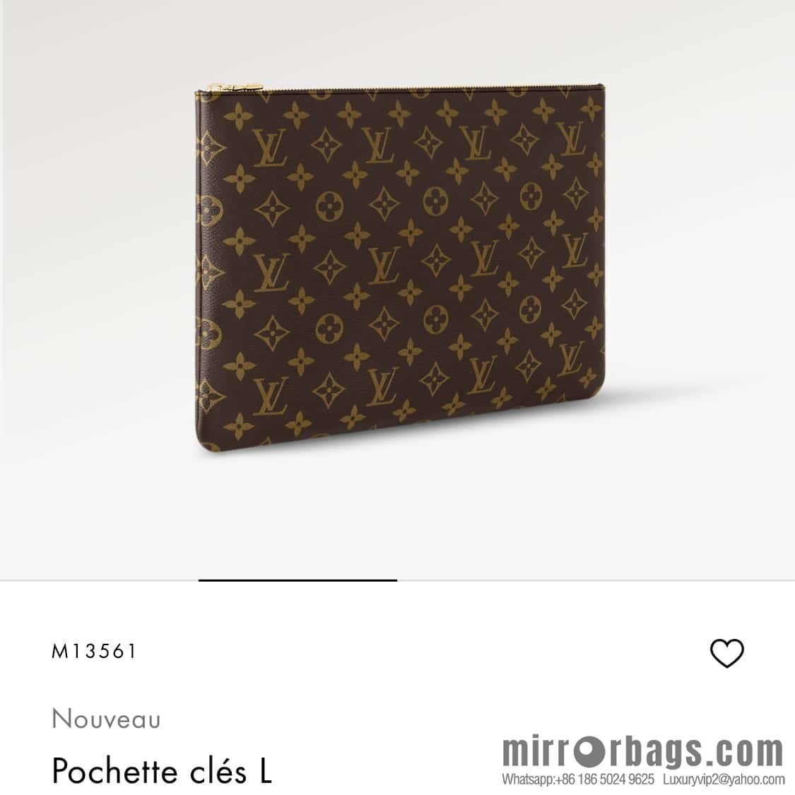 [Boutique‑grade] M13561 presbyopia, key bag wallet Pochette Clés large key change bag