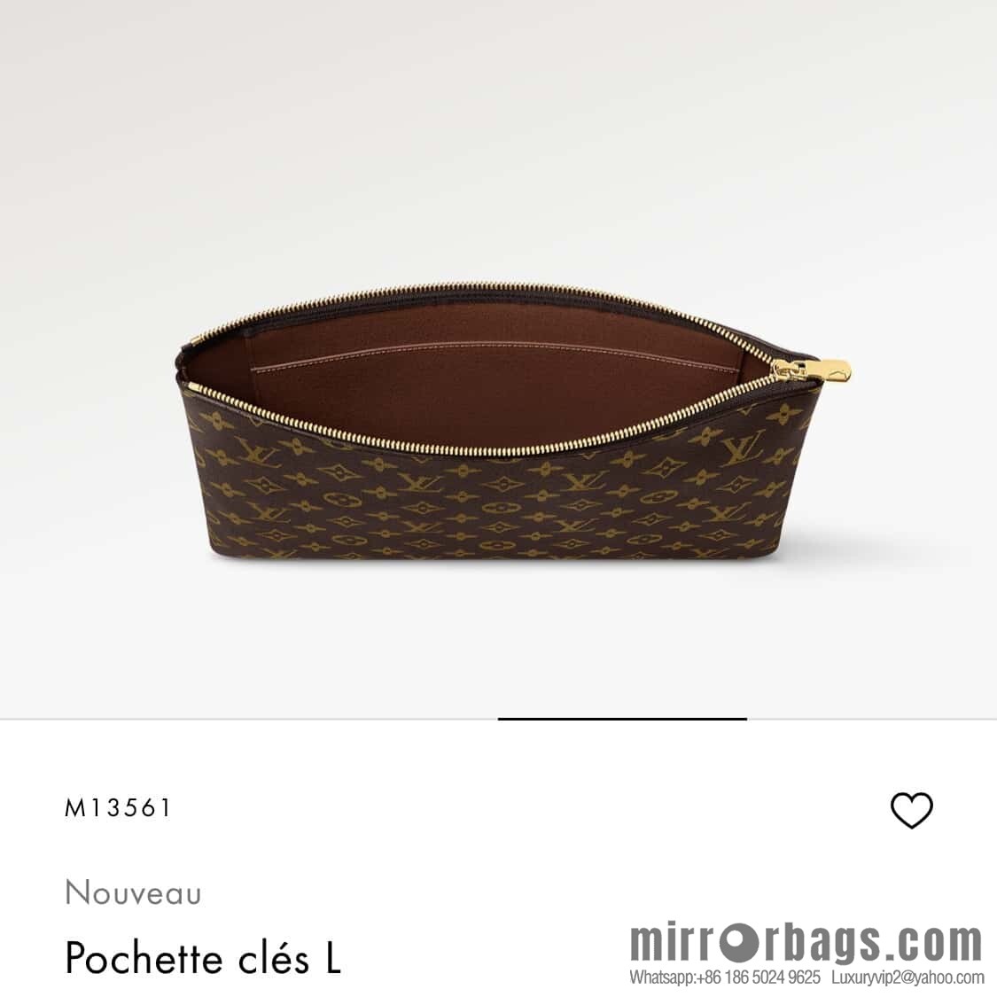 [Boutique‑grade] M13561 presbyopia, key bag wallet Pochette Clés large key change bag