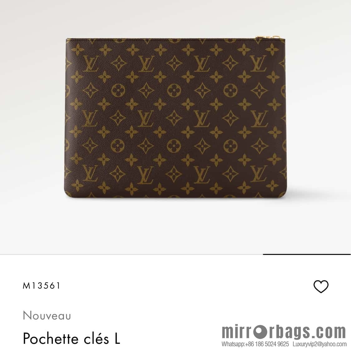 [Boutique‑grade] M13561 presbyopia, key bag wallet Pochette Clés large key change bag