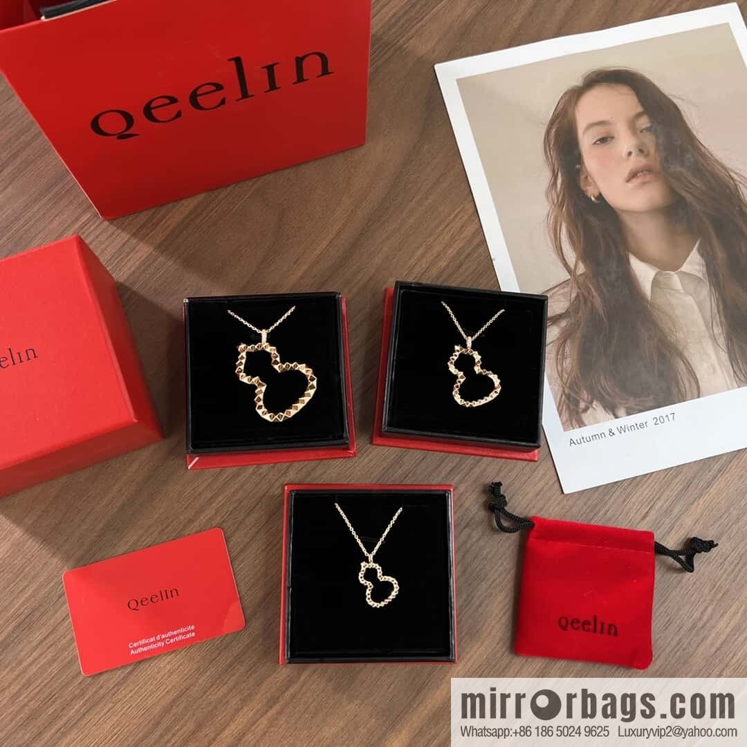 ❗️New ❗️ ☀️ Original ☀️ Qeelin 18 series rose gold gourd necklace ☀️