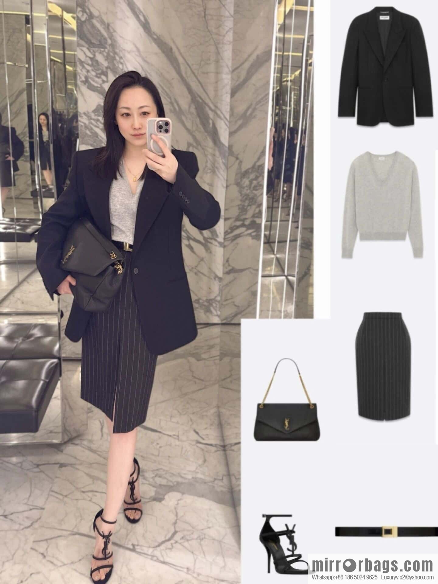 YSL 𝗖𝗔𝗟𝗬𝗣𝗦𝗢_ elephant pattern sheepskin chain bag 777399