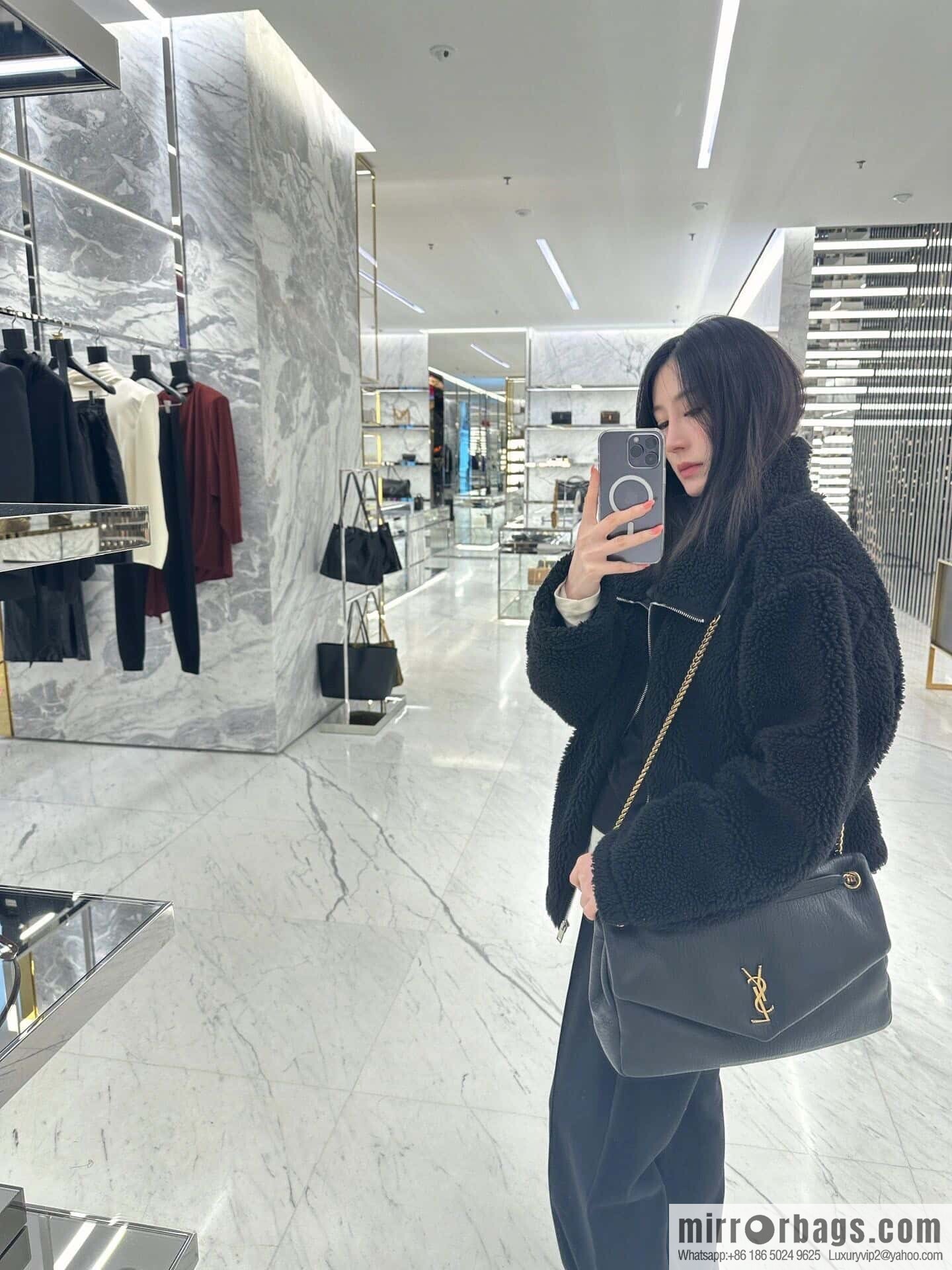 YSL 𝗖𝗔𝗟𝗬𝗣𝗦𝗢_ elephant pattern sheepskin chain bag 777399