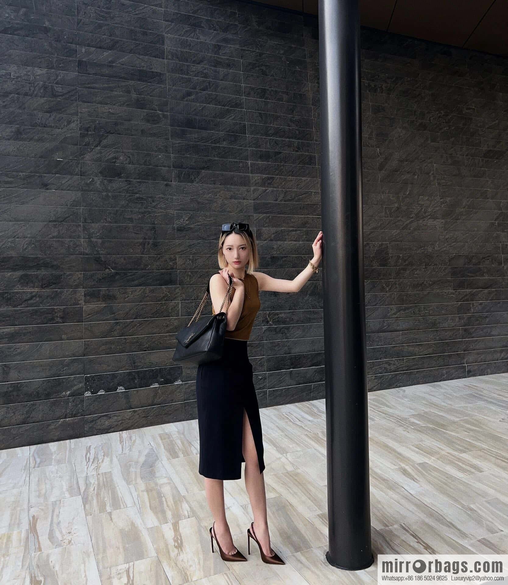 YSL 𝗖𝗔𝗟𝗬𝗣𝗦𝗢_ elephant pattern sheepskin chain bag 777399