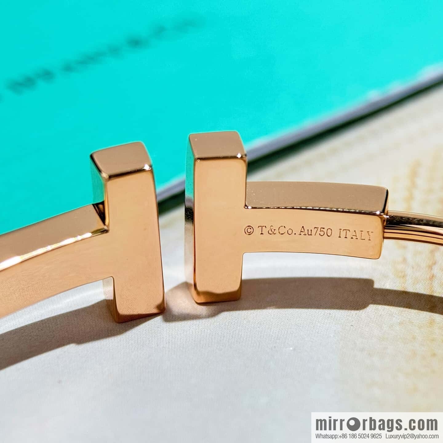 ❗️CNC version ❗️ ☀️ Tiffany & co, classic wide T series, glossy gold silver rose gold double T bracelet