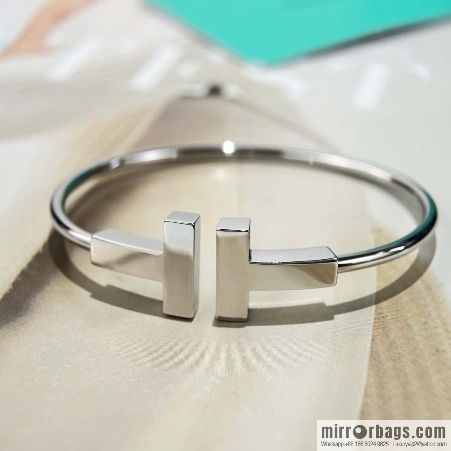 ❗️CNC version ❗️ ☀️ Tiffany & co, classic wide T series, glossy gold silver rose gold double T bracelet