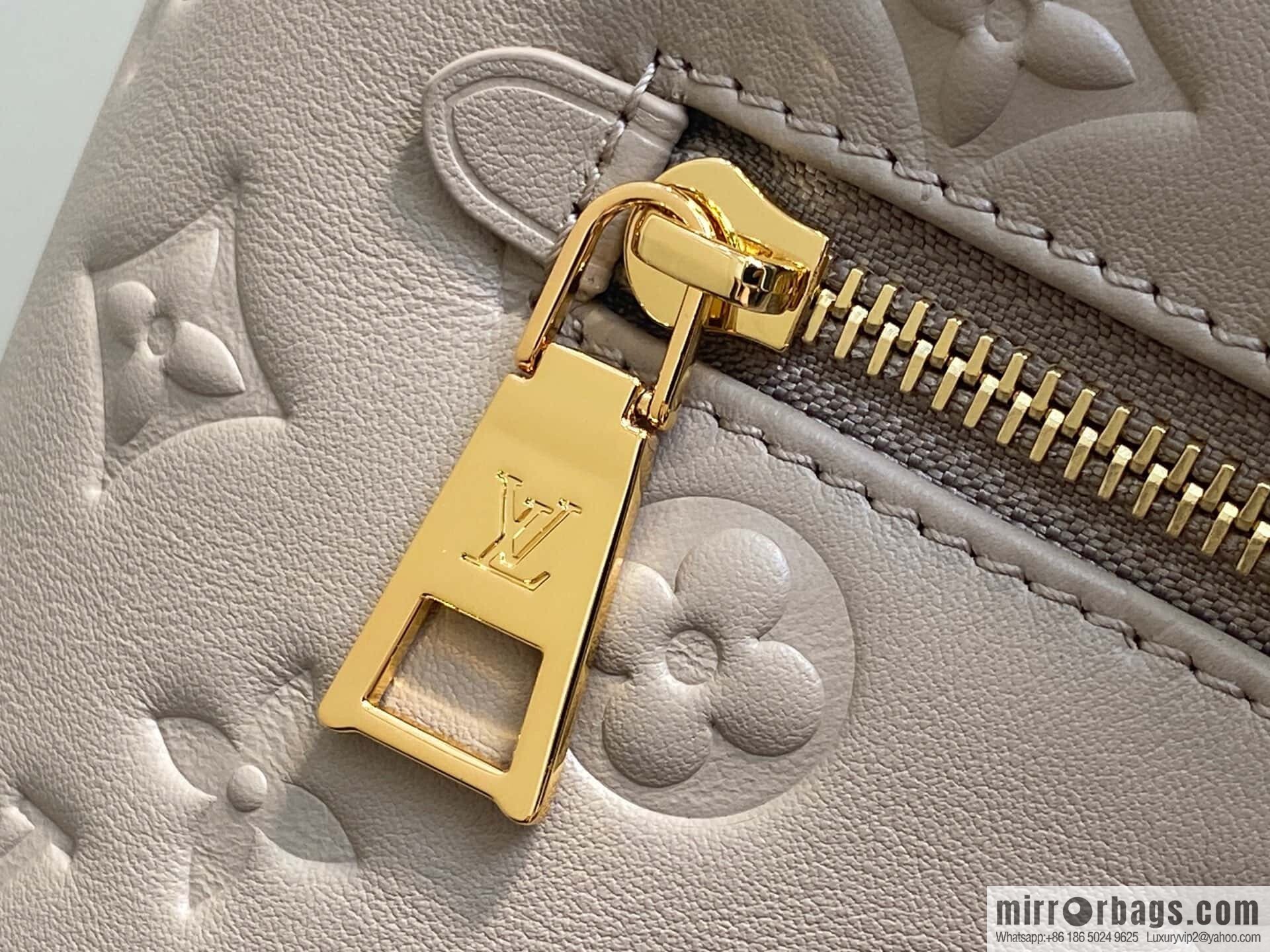 [Boutique‑grade] M13358 gray, full leather embossed backpack COUSSIN BACKPACK small handbag