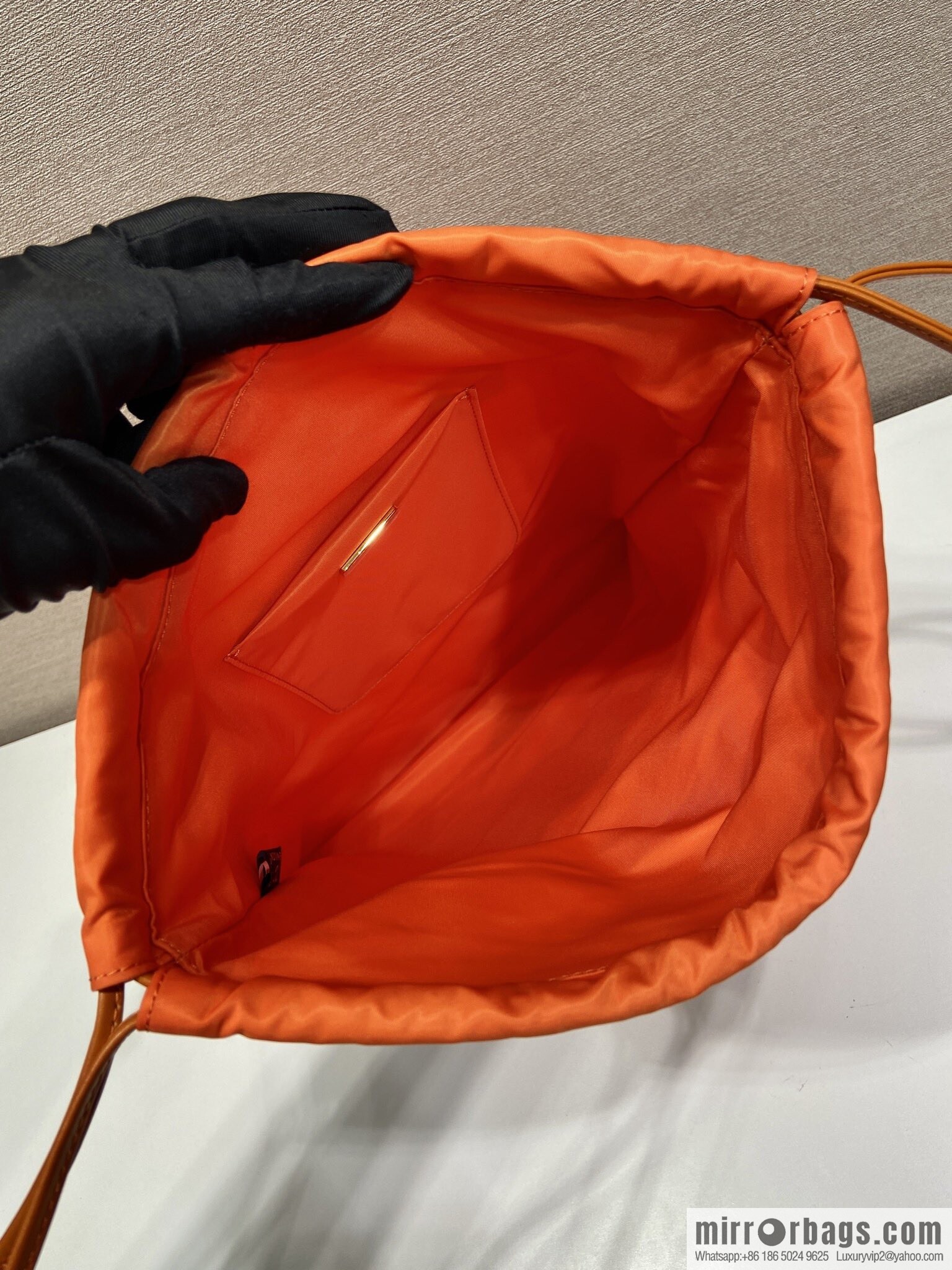 PRADA 🎉 new handbag 🎉 1NK001 drawstring pouch 🎉 orange