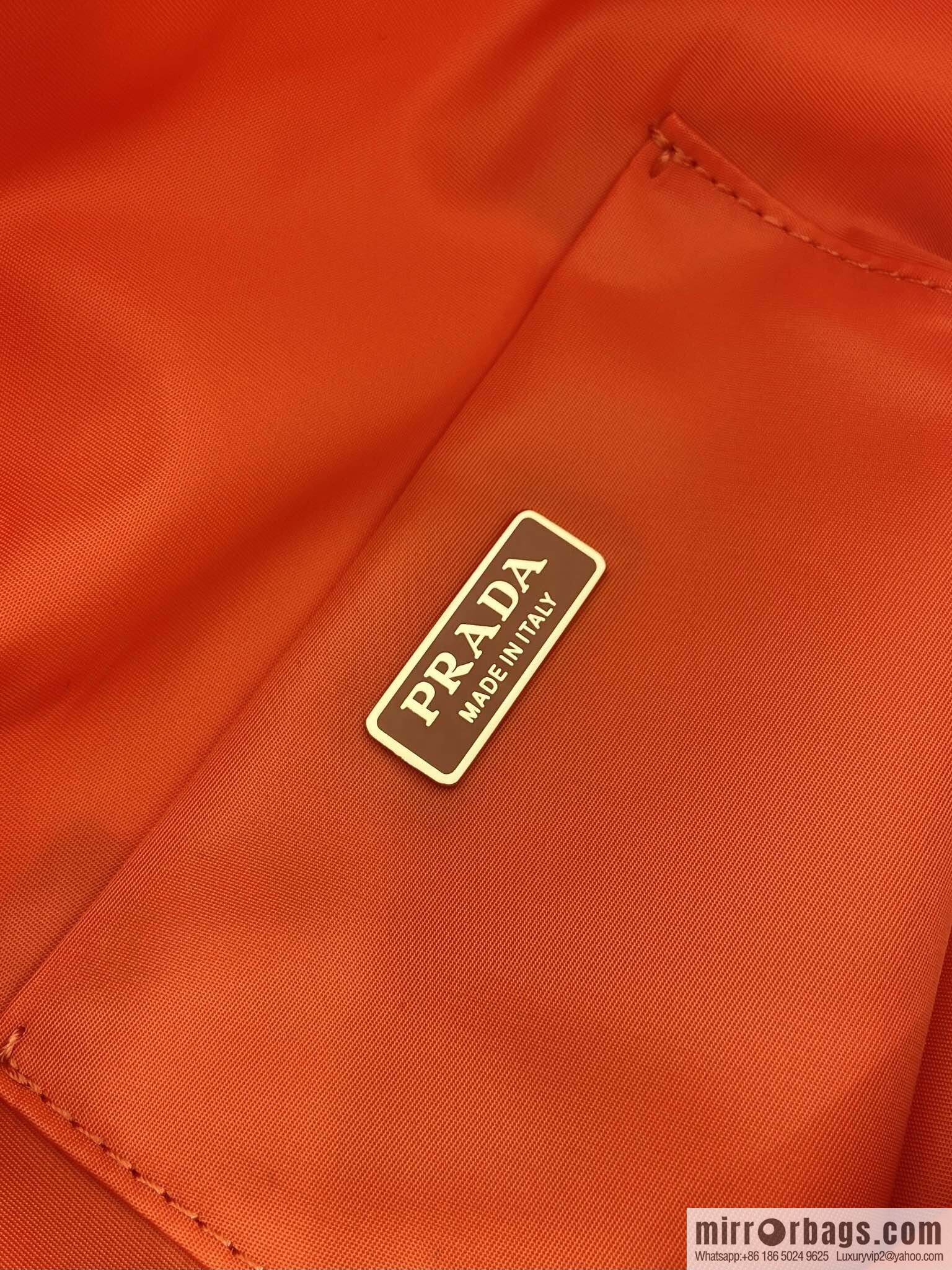 PRADA 🎉 new handbag 🎉 1NK001 drawstring pouch 🎉 orange